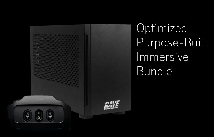 RAVE's RenderBEAST workstation is optimized to support the demanding needs of the Varjo XR-4 headset and immersive training rendering workloads