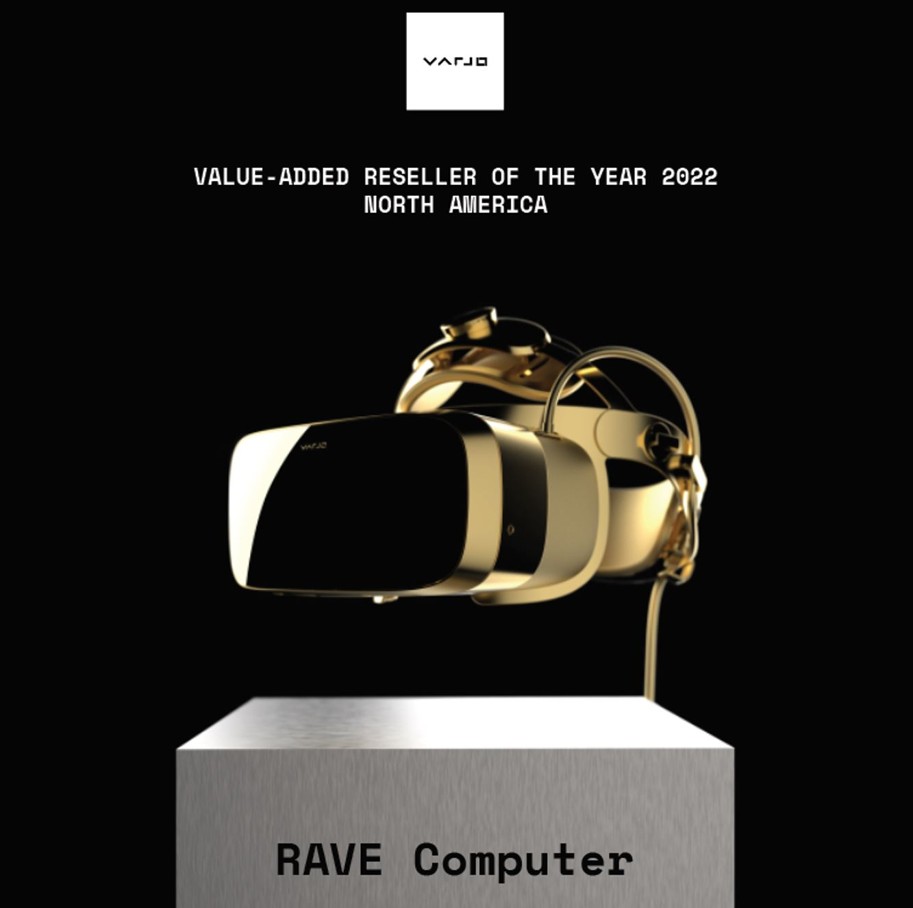 RAVE is Varjo's Reseller of the Year once again